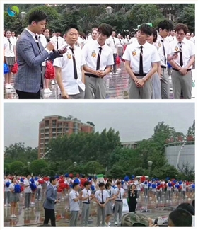 张一山杨紫王俊凯等明星来传媒大学拍节目