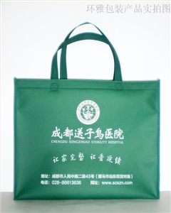 成都环雅包装厂家定制无纺布医院宣传手提袋—成都送子鸟医院