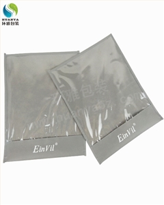 EinVil广告衫T恤无纺布包装袋 PVC透明胶片加拉链设计美观耐用